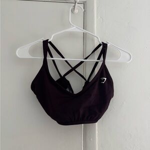 Gymshark Black Strappy Sports Bra